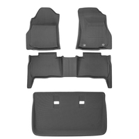 Tapis de sol de voiture 3D toutes saisons en matériau XPE pour Toyota Fortuner Crysta 2015+ (automatique) pour la Thaïlande et l'Australie