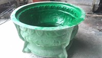 Moule en fibre de verre pour pot de fleurs, moule en silicone pour jardinière en béton, moules pour pots de fleurs en ciment, décoration de jardin