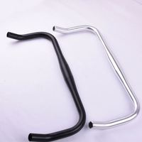 Guidon de vélo à pignon fixe en alliage d'aluminium de qualité européenne personnalisé, guidon de type Bullhorn