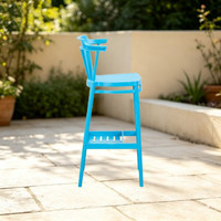 Chaise de bar empilable en plastique Miura, moderne, économique, unique, d'occasion, pour usage commercial, écologique et durable, en gros