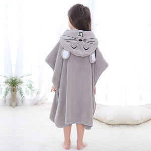 Michley personnalisé 100% coton enfants garçons peignoir filles dessin animé Animal enfants serviette à capuche - Product Image 2