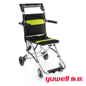 รถเข็นวีลแชร์แบบแมนนวลยูเวลล์ 2000 โครงอะลูมิเนียมอัลลอยด์ น้ำหนักเบา พับได้ ใช้เข็นได้ เหมาะสำหรับผู้สูงอายุและเด็ก - Product Image 2