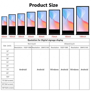 Pantalla Digital <span class=keywords><strong>de</strong></span> 55 y 65 Pulgadas, Señalización, Kiosco Publicitario, Pantalla Táctil LCD, <span class=keywords><strong>Reproductor</strong></span> <span class=keywords><strong>de</strong></span> Publicidad Inteligente con WIFI para Interiores - Product Image 3