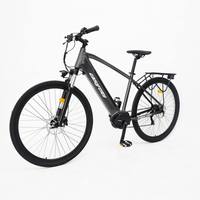 Vélo électrique de montagne puissant à moteur central 36V 250W, batterie intégrée, frein hydraulique, cadre en alliage d'aluminium, 7 vitesses