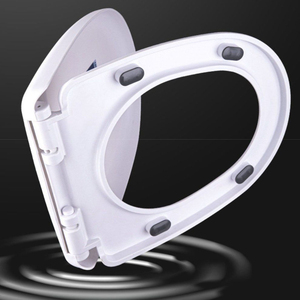 <span class=keywords><strong>Tapa</strong></span> de inodoro <span class=keywords><strong>universal</strong></span> en forma de U de plástico PP blanco duradero de alta densidad con cierre suave para proyectos de apartamentos al por mayor - Product Image 4