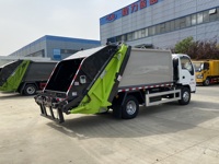 Camion compacteur de déchets Isuzu 4x2 5cbm, camion de compression des ordures, camion presse-ordures
