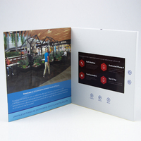 Nouveaux produits, pas cher, prix de gros, affichage de cartes cadeaux d'affaires, avec personnalisation lcd, boîte de brochures vidéo
