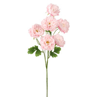 Bouquet de pivoines à 6 têtes, longues tiges, pour décoration de toile de fond de mariage, arrangement de fête, centre de table et décoration intérieure