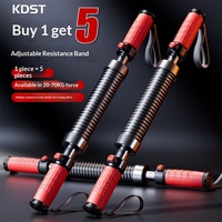KDST Barra de Agarre con Resorte de Acero Ajustable, Expansor de Brazos y Pecho para Entrenamiento Muscular en Casa
