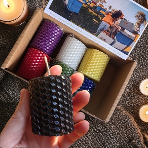 7 bougies artisanales écologiques parfumées à la cire d'abeille pour la décoration de la maison, les fêtes, les cadeaux - Mois de l'<span class=keywords><strong>Histoire</strong></span> des Noirs, Saint-Valentin - Product Image 5