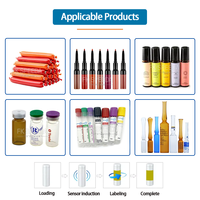 FK-608 automatique flacon horizontal applicateur d'étiquettes ampoule rouge à lèvres flacon d'injection bouteille en plastique tube autocollant étiqueteuse