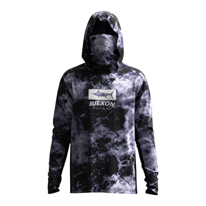 Sweat à capuche de pêche pour <span class=keywords><strong>homme</strong></span>, imprimé camouflage, couvrant tout le visage, avec <span class=keywords><strong>masque</strong></span> intégré, manches longues, léger, respirant, UPF 50, imperméable - Product Image 5