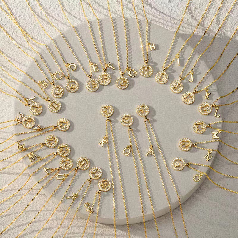 Letter necklace a-gold