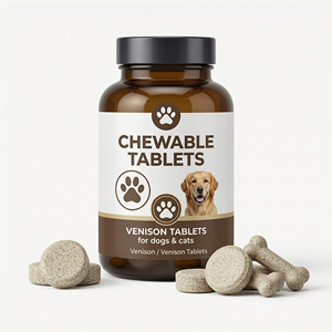 Tablettes de viande de cerf de qualité supérieure, source de protéines riches en nutriments avec <span class=keywords><strong>vitamines</strong></span> B <span class=keywords><strong>et</strong></span> <span class=keywords><strong>minéraux</strong></span> <span class=keywords><strong>pour</strong></span> adultes actifs - Product Image 1