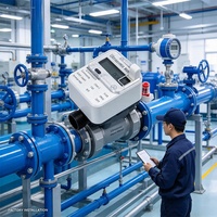 Meter Air Ultrasonik IP68 Tipe Ulir Digital Pintar untuk Proyek Air Kota di Pasar Vietnam