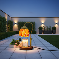 Lampe chauffe-bougie électrique avec minuterie, variateur d'intensité et hauteur réglable - Utilisation sur table en intérieur pour cadeaux de pendaison de crémaillère et d'anniversaire