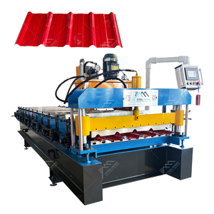 Máquina de Fabricación de Paneles Metálicos Trapezoidales para Techos, Lámina de Acero, Formadora de Rollos para Zambia - Product Image 1