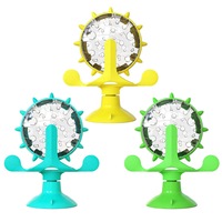 Distributeur de friandises interactif portable haut de gamme pour animaux de compagnie, jouet roulant à chute de nourriture, distributeur de nourriture en ABS pour stimuler la mentalité des chiens et des chats