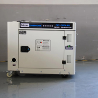 Type silencieux groupe électrogène diesel à faible bruit avec le bon refroidissement à l'air de Dissipation thermique 55dB 7 mètres de gamme 5KVA 20KVA 120V 240V 60HZ