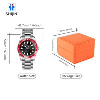 Montre de plongée automatique mécanique pour homme personnalisée 2026, boîtier en acier inoxydable, étanche 20 ATM