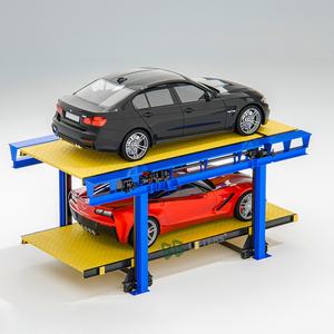 Motor de bajo ruido y cadena impulsada por pisos dobles/triples elevadores de parque de vehículos de pozo Sistema de estacionamiento Vertical de coche subterráneo - Product Image 3