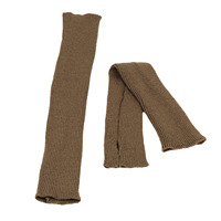 FF3174 femmes tricot chauffe-poignets gants chauds mitaines avec trou pour le pouce hiver manchettes chaussettes longs tricotés gants sans doigts