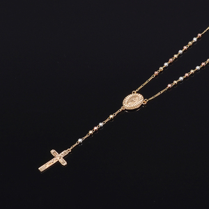 Beverly <span class=keywords><strong>Rosario</strong></span> Joyería religiosa <span class=keywords><strong>14K</strong></span> Chapado en <span class=keywords><strong>oro</strong></span> Virgen María 4m <span class=keywords><strong>Rosario</strong></span> Cruz Borlas Collar <span class=keywords><strong>para</strong></span> <span class=keywords><strong>mujer</strong></span> - Product Image 6