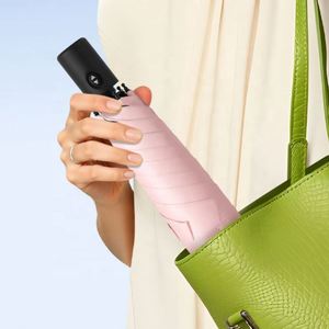 Paraguas Plegable Automático Personalizado con Protección UV y Adhesivo Negro de Triple Pliegue, Fácil de Guardar - Product Image 2