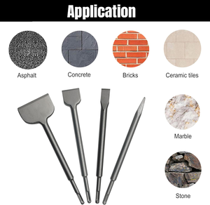 Burin SDS Plus en acier forgé durable 14*250mm 40Cr pour marteau perforateur pour le démolissement de béton, de briques et de carreaux - Product Image 5