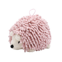 Peluche hérisson de dessin animé multifonctionnelle, absorbante et créative, pour essuyer les mains, vente en gros