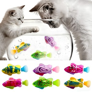 Juguete Interactivo <span class=keywords><strong>para</strong></span> Mascotas, Juguete de Plástico con Luz LED <span class=keywords><strong>para</strong></span> Baño, Simulación de Pez Nadando, Juguete con Sensor de Luz <span class=keywords><strong>para</strong></span> Gatos - Product Image 1