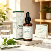 Compléments Alimentaires ODM/OEM 59ml Gouttes/Sirop de Chlorophylle Liquide Oral Saveur Orange Soutien Immunitaire Antioxydant Gestion de l'Énergie