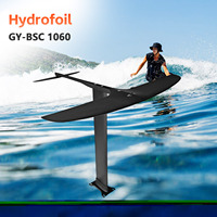 Aile avant en aluminium et carbone BSC 1060 pour foil, mât de 90 cm, Efoil, Wingfoil, unisexe, pour surf, hydrofoil, pour la mer, le pumping et les vagues