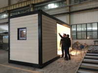 Cabane préfabriquée en conteneur pour usage domestique