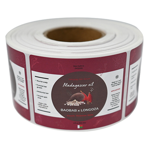 Tùy chỉnh dầu gội chai nhãn không thấm nước Vinyl tóc dầu mỹ phẩm lá vàng bao bì nhãn - Product Image 1