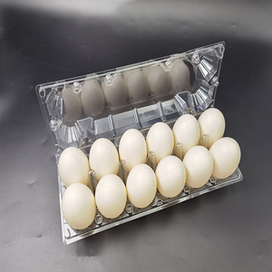 PET Vỉ Nhựa Gấp Trứng Lưu Trữ Khay Đóng Gói Vỏ Sò Container Cho Trứng - Product Image 5