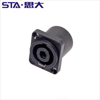 Speakon Nl4fc Câble de haut-parleur 4 broches femelle mâle Connecteurs de prise et de prise Speakon Audio Connecteur XLR pour haut-parleurs