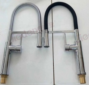 <span class=keywords><strong>Robinet</strong></span> de cuisine monté sur le pont en céramique à poignée unique de haute qualité avec douchette à tirer moderne robinets - Product Image 2