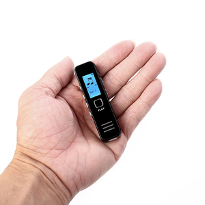 <span class=keywords><strong>Dictaphone</strong></span> rechargeable avec haut-parleur <span class=keywords><strong>stéréo</strong></span> Enregistreur vocal protégé par mot de passe qui enregistre l'audio au format WAV - Product Image 6