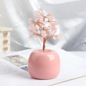 थोक प्राकृतिक क्रिस्टल पर्यावरण के अनुकूल उच्च गुणवत्ता 13 सेमी उव मुद्रित भाग्य ट्री पॉलिश फेंग शुई धन प्रवाह - Product Image 6