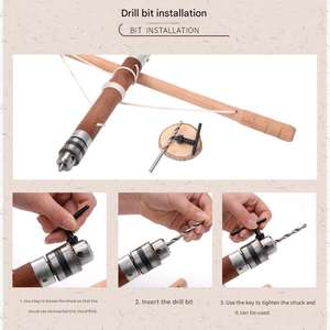 Taladro Recto Multifunción de Estilo Antiguo para Trabajos de Carpintería Doméstica, Tallado y Perforación, Máquina Versátil para Perforar Madera - Product Image 3