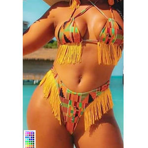 2025 nuevo traje de baño para mujer verano <span class=keywords><strong>piscina</strong></span> natación Bikini traje de baño borla venta al por mayor personalizado <span class=keywords><strong>Caribe</strong></span> carnaval mono Monokini - Product Image 1