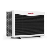 Sunrain Venta caliente personalizado R290 A +++ ERP inversor de CC completo monobloque aire a agua DHW bomba de calor para calefacción y refrigeración