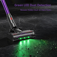 Aspirateur sans fil léger à aspiration automatique réglable, aspirateur à main, 80 minutes d'autonomie pour sols durs/tapis/poils d'animaux/nettoyage domestique