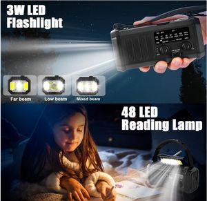 טלפון נייד 74000mwh naa am fm רדיו <span class=keywords><strong>3</strong></span> מצב פנס טלפון נייד מטען חירום מצוקה אות מצוקה אות יד כרבולת שמש - Product Image 4