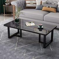 Table basse moderne minimaliste et légère en ardoise de luxe pour petits appartements Table d'appoint de forme irrégulière pour le salon Internet