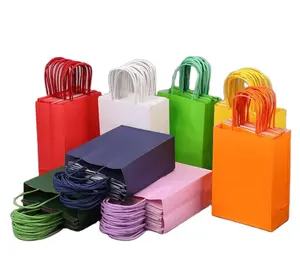 Sacs d'emballage en papier Kraft multifonctionnels, besaces, pour alimentation de mariage, vente en gros, nouveaux,