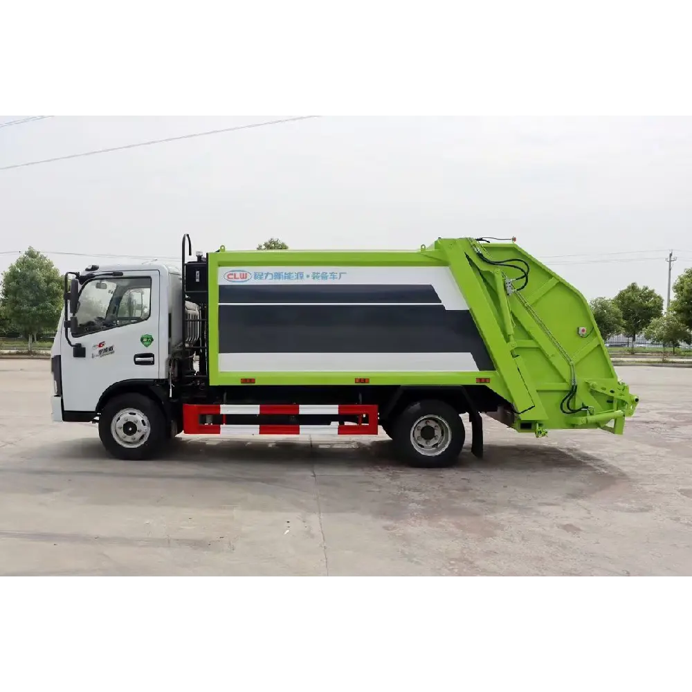 Camion de compacteur d'ordures de déchets de chargeur arrière