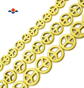 YMJ Multi blu bianco <span class=keywords><strong>verde</strong></span> rosso colore Howlite turchese perline di <span class=keywords><strong>pietra</strong></span> 15mm 20mm sfuso disco perlina moneta per la vendita di gioielli - Product Image 4