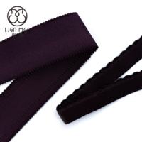 Ruban élastique en nylon à bord festonné, bande élastique ondulée douce pour soutien-gorge, sous-vêtements, lingerie, vêtements